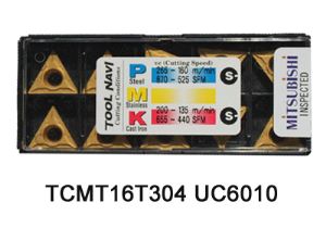 کاربائڈ ٹرننگ داخلیاں TCMT16T304 UC6010